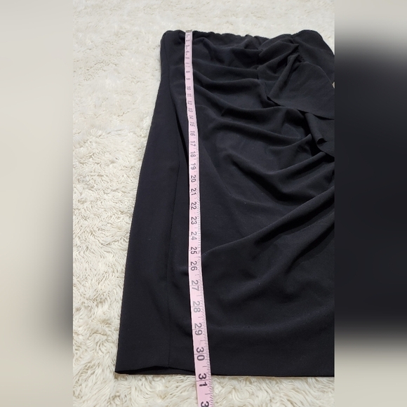 Elisabetta Franchi For Celyn B. LBD Little Black Strapless Sheath Dress Size 46 - Picture 10 of 10